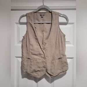 J. Jill Taupe Vest